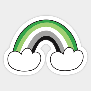 Aromantic pride flag Sticker